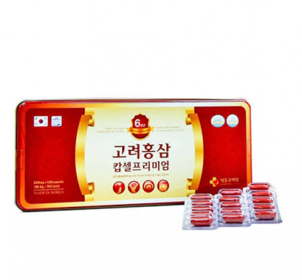 Viên Hồng Sâm Nhung Hươu Linh Chi DAEDONG  H120 Viên Hàn Quốc Chính Hãng